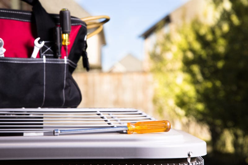 Tools on an AC Unit