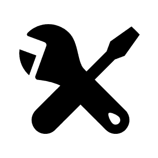 HVAC maintenance service icon.