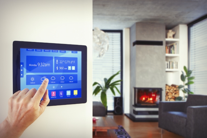 Zone Your Way to Comfort. Home automation in living room.