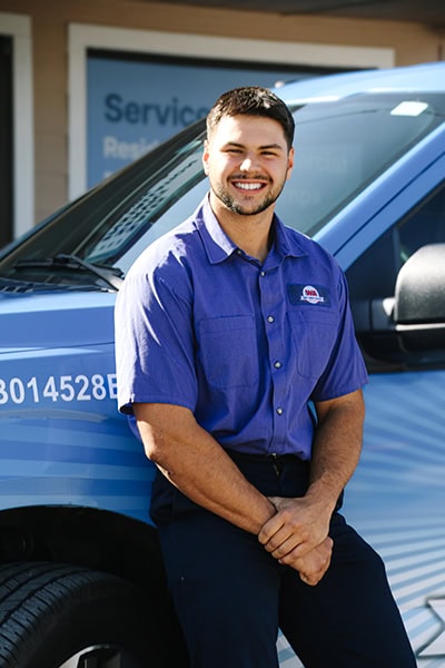 W A Air Conditioning employee; Hunter Yeager - Install Tech.