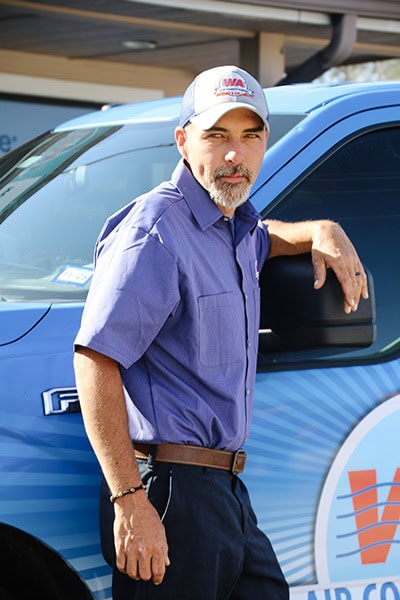 W A Air Conditioning employee; TJ Wade - Service Tech.